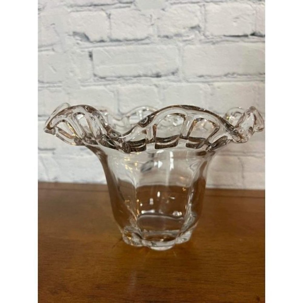 Vintage Duncan Miller Lace Edge Bowl Centerpiece